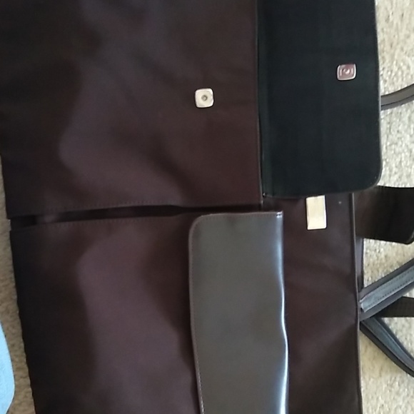 LIZ Claiborne brown bag tote soft briefcase - Picture 3 of 4